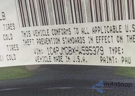 2017 Jeep Cherokee Limited 4X4 from USA, damaged, VIN 1C4PJMDBXHW595379